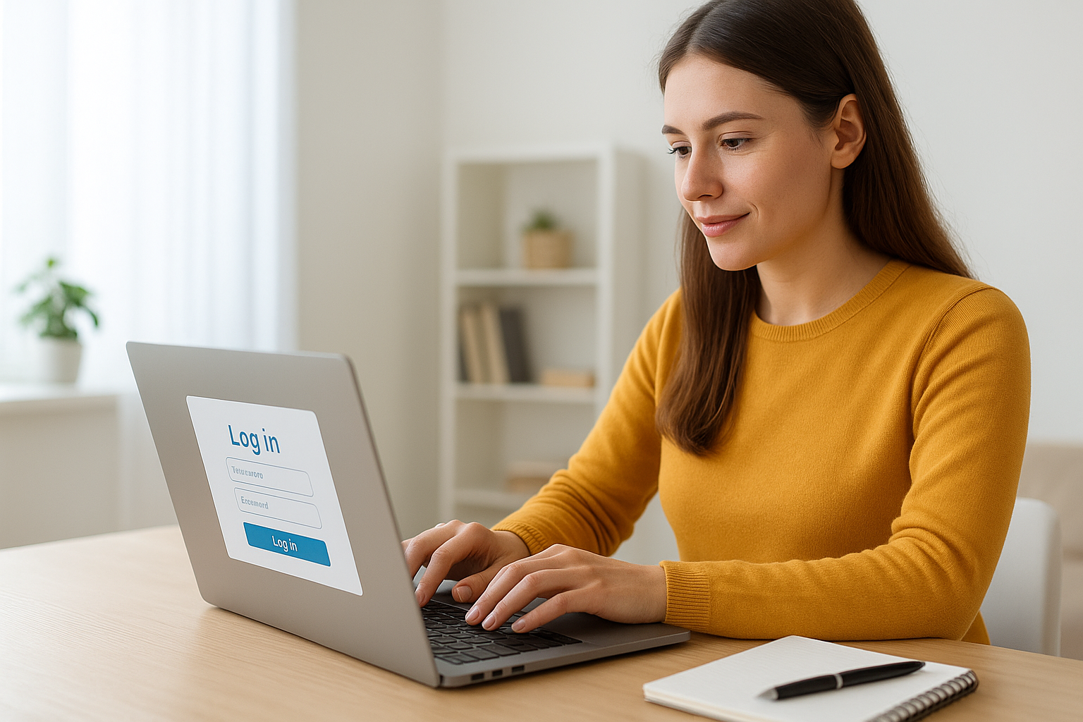 Logging in for the first time