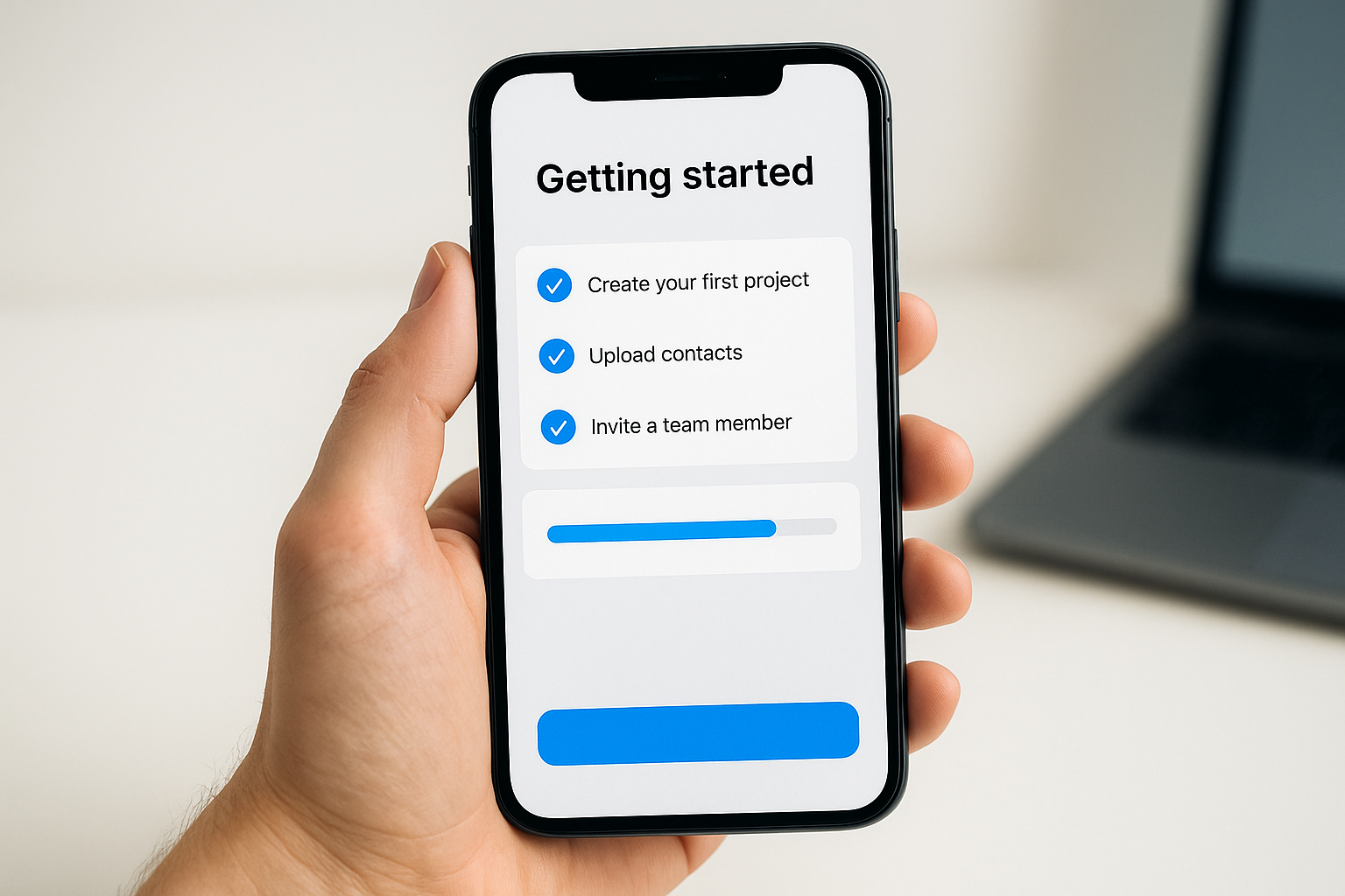 Build a getting started checklist inside the product