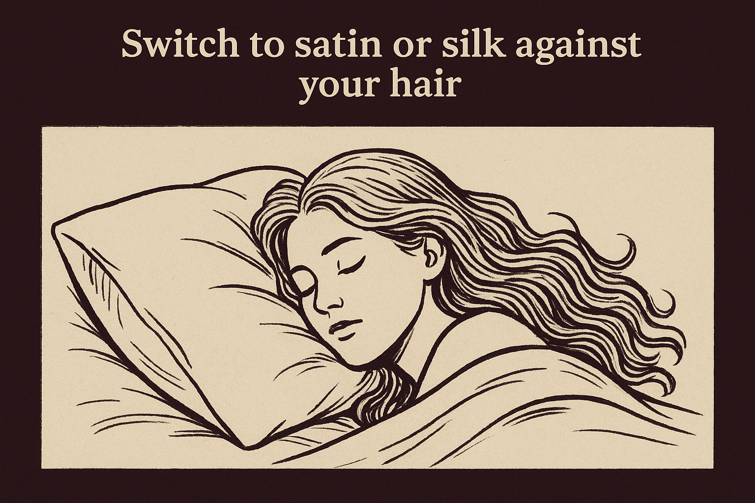 Switch to satin or silk against your hair