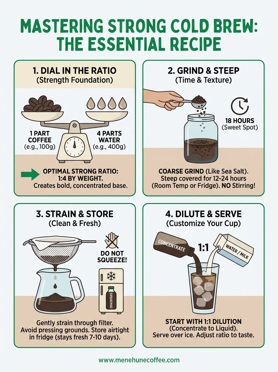 strong cold brew recipe infographic
