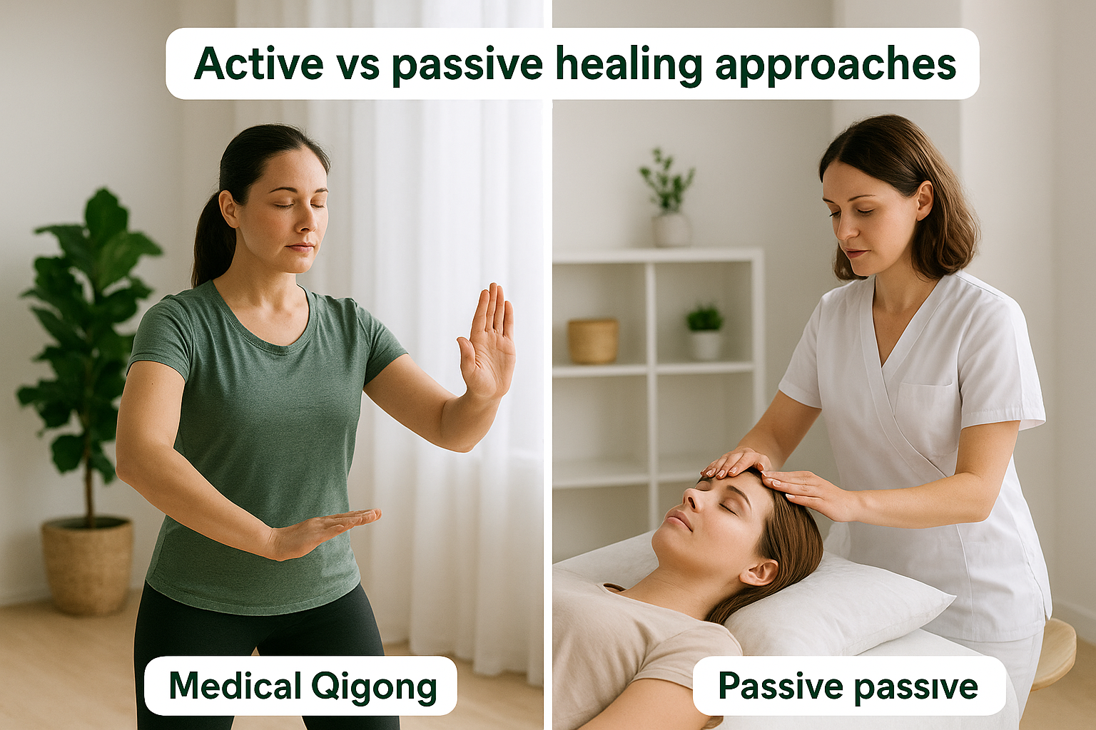 Active vs passive healing approaches