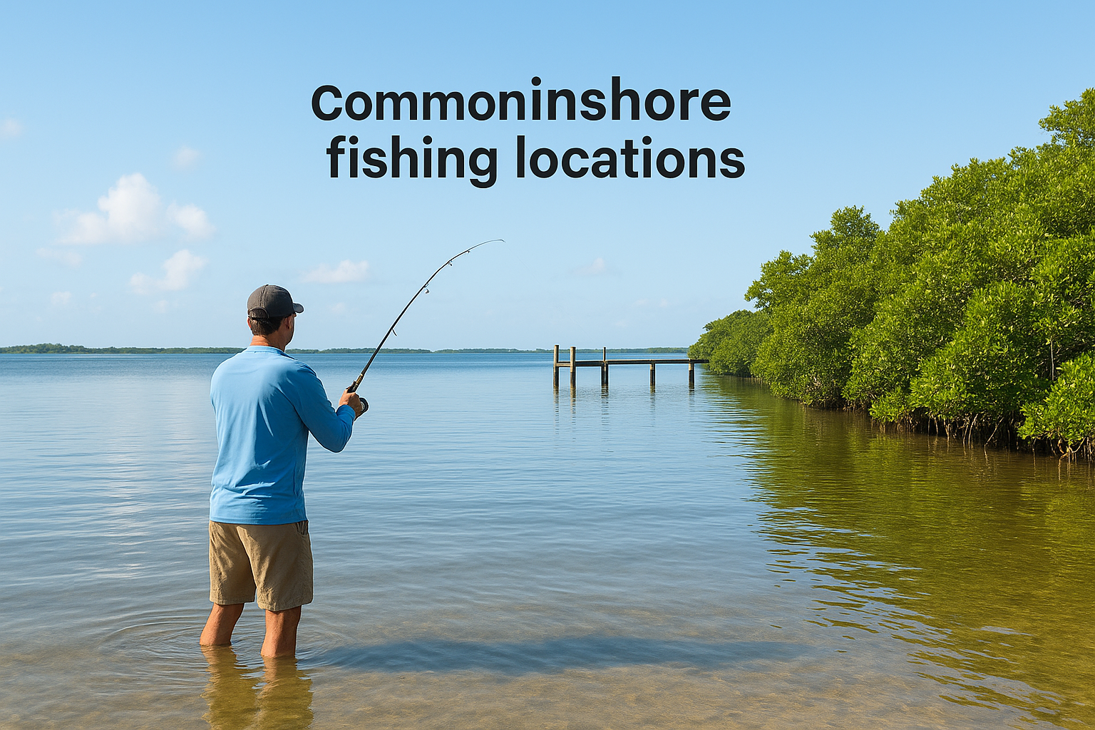 Common inshore fishing locations