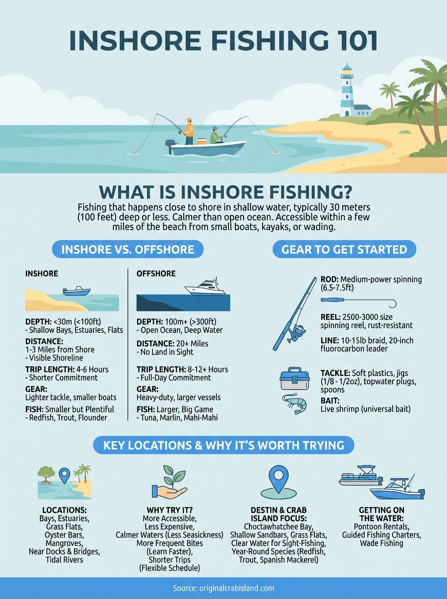 what is inshore fishing infographic