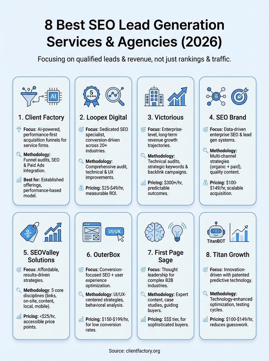 seo lead generation services infographic