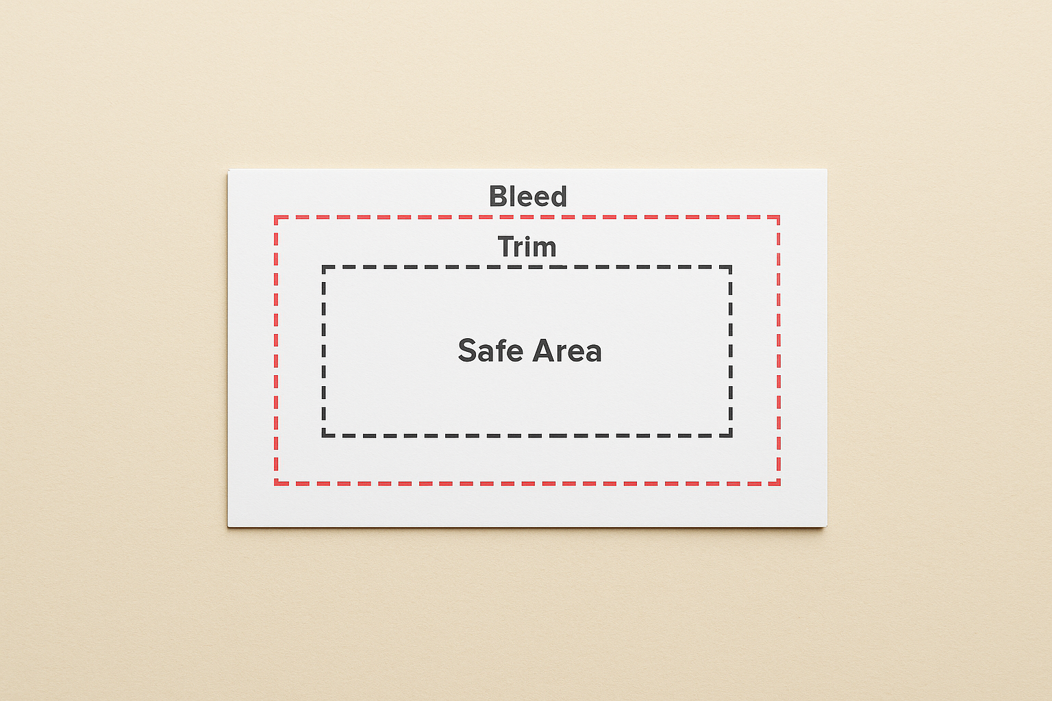 Standard business card dimensions