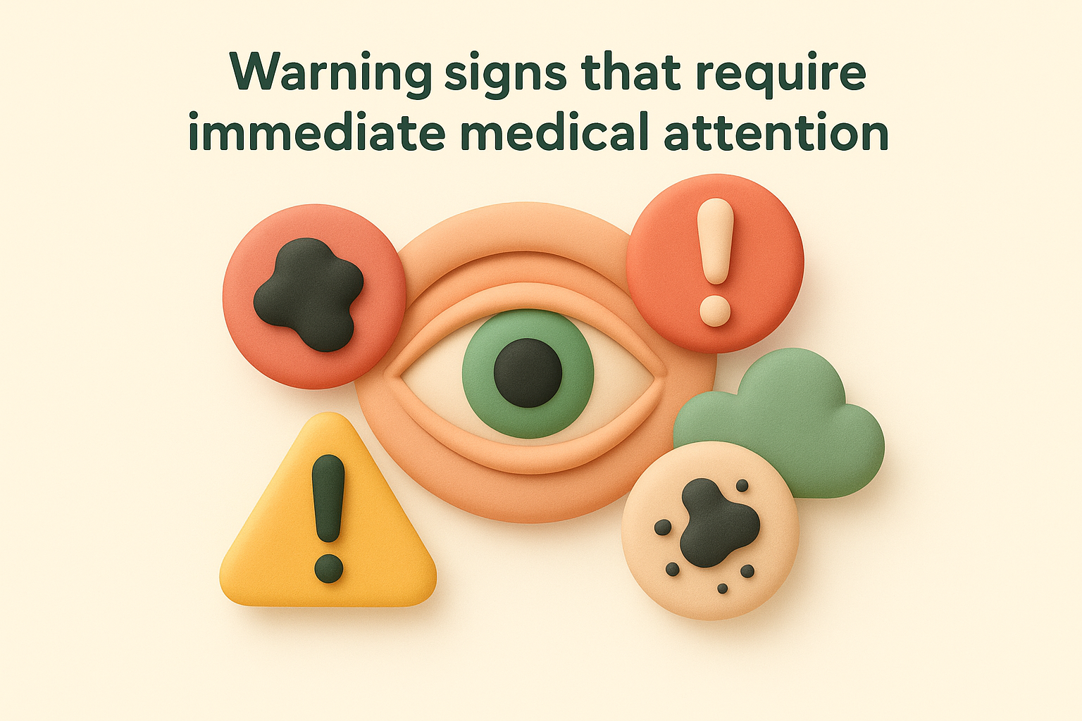 Warning signs that require immediate medical attention