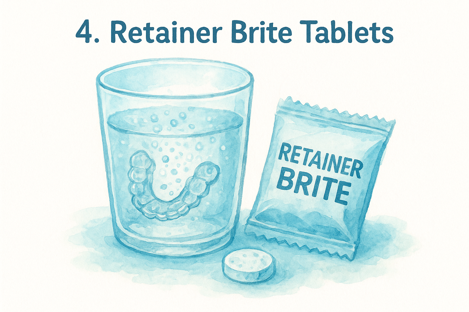 4. Retainer Brite Tablets