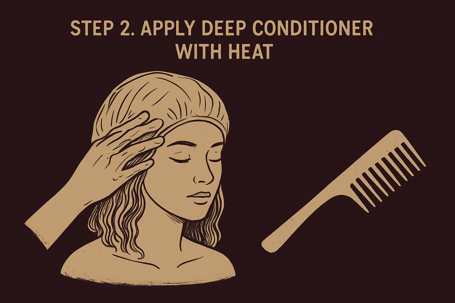 Step 2. Apply deep conditioner with heat
