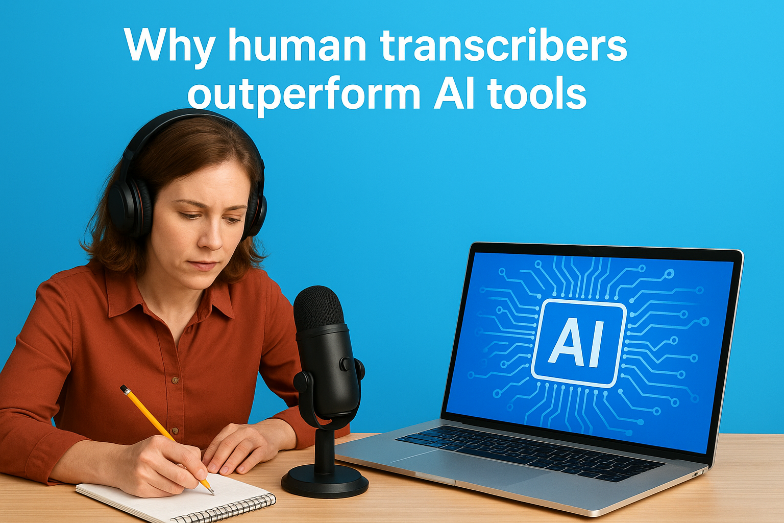 Why human transcribers outperform AI tools