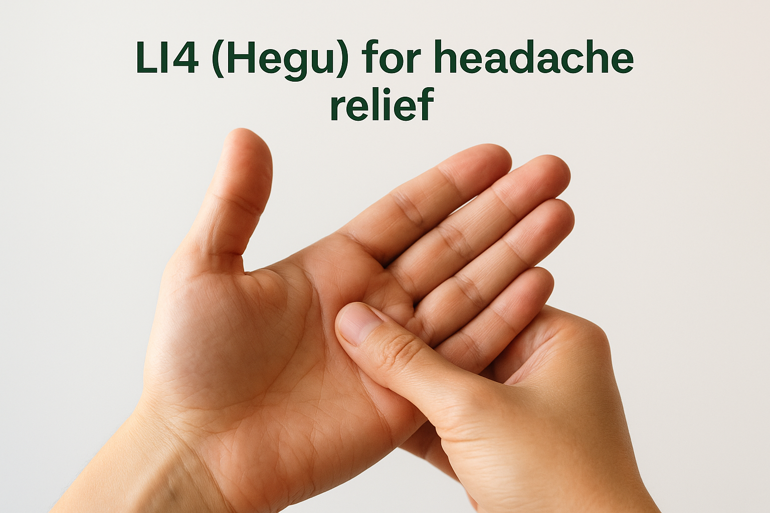 LI4 (Hegu) for headache relief
