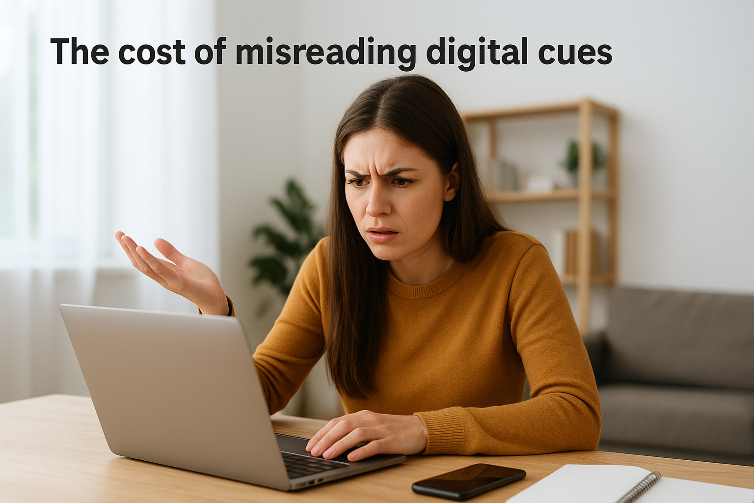 The cost of misreading digital cues