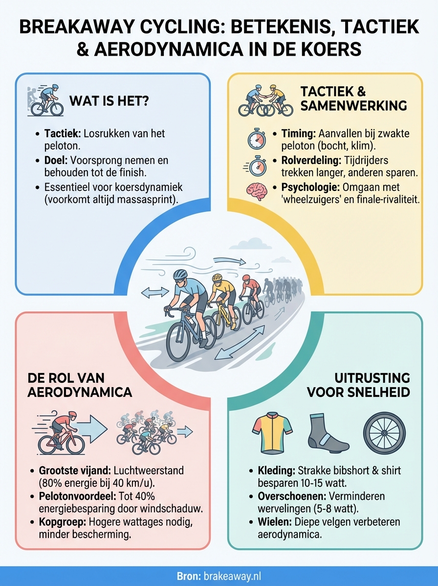 breakaway cycling infographic