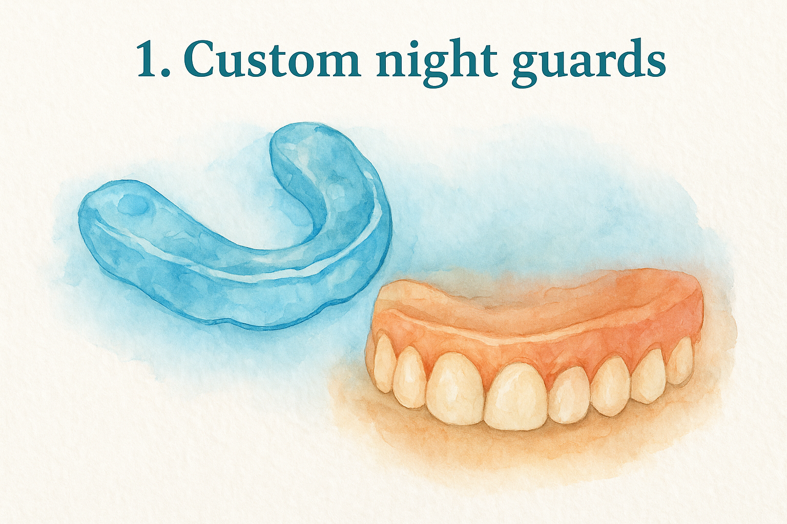 1. Custom night guards