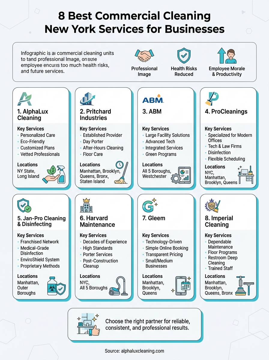 commercial cleaning new york infographic