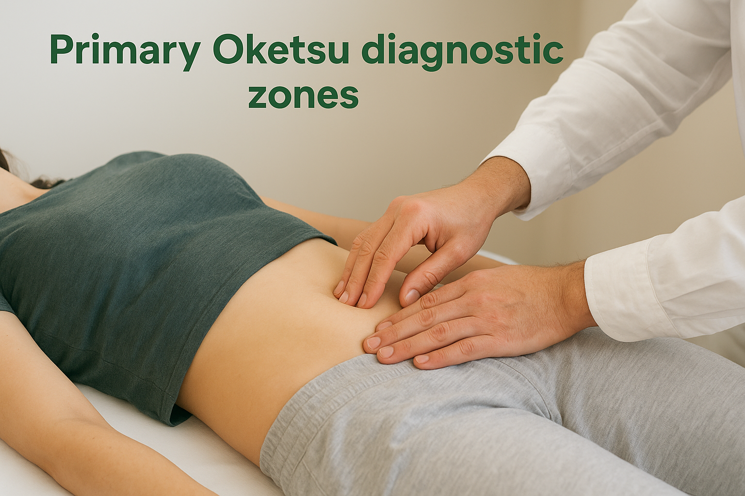 Primary Oketsu diagnostic zones