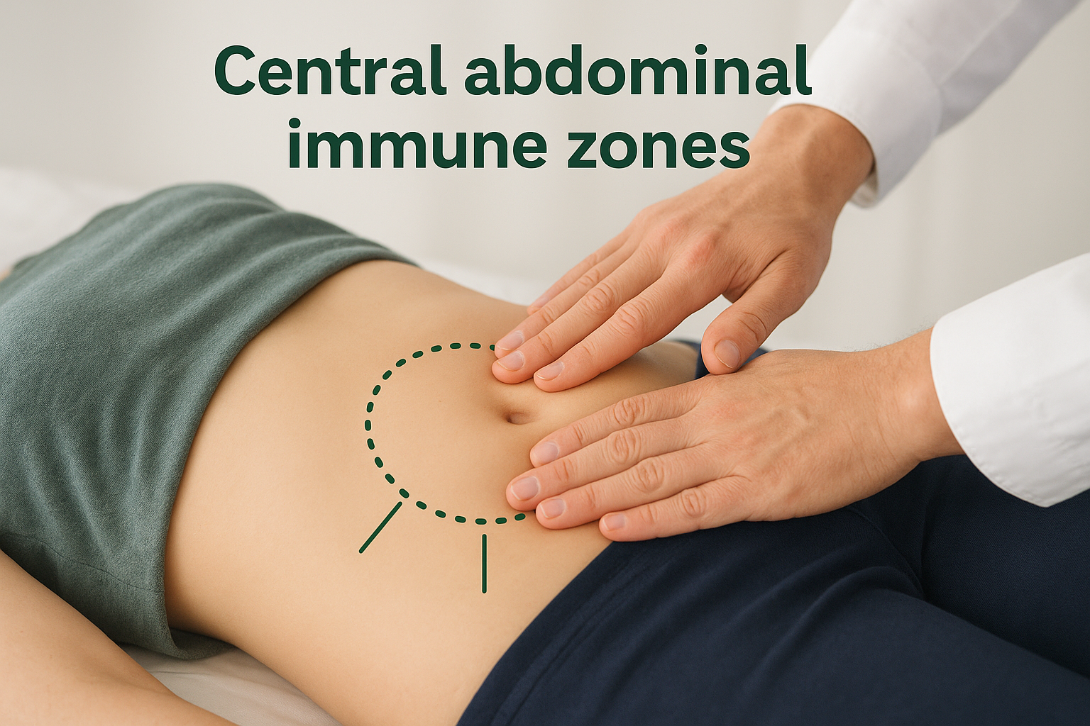 Central abdominal immune zones