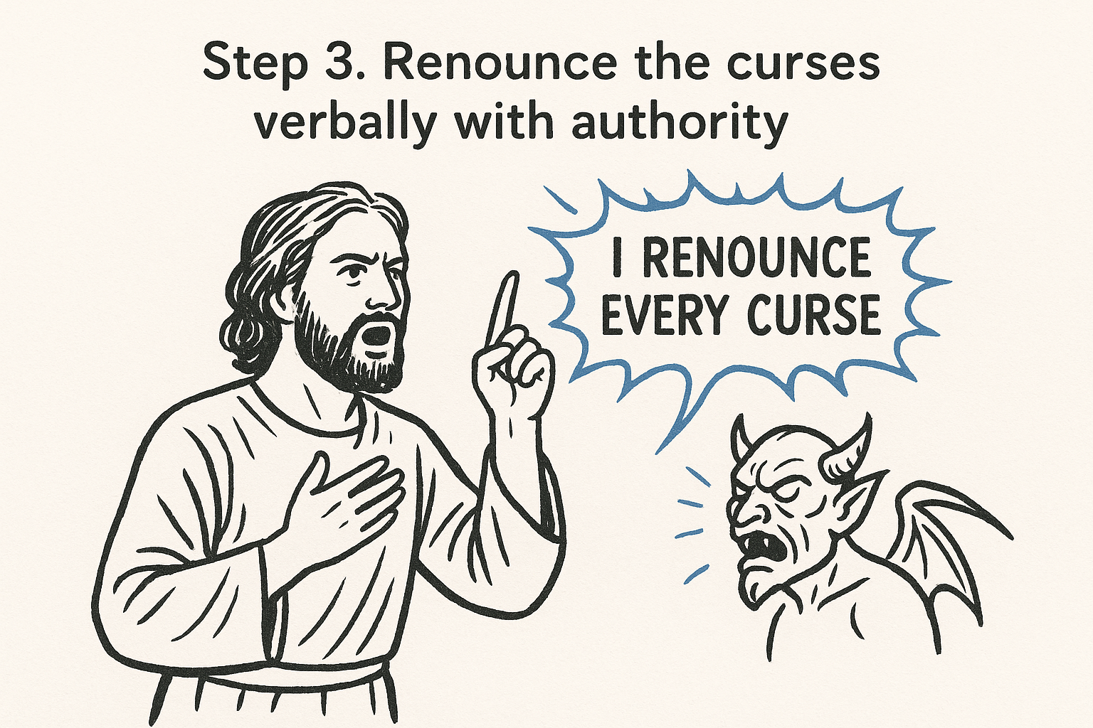 Step 3. Renounce the curses verbally with authority