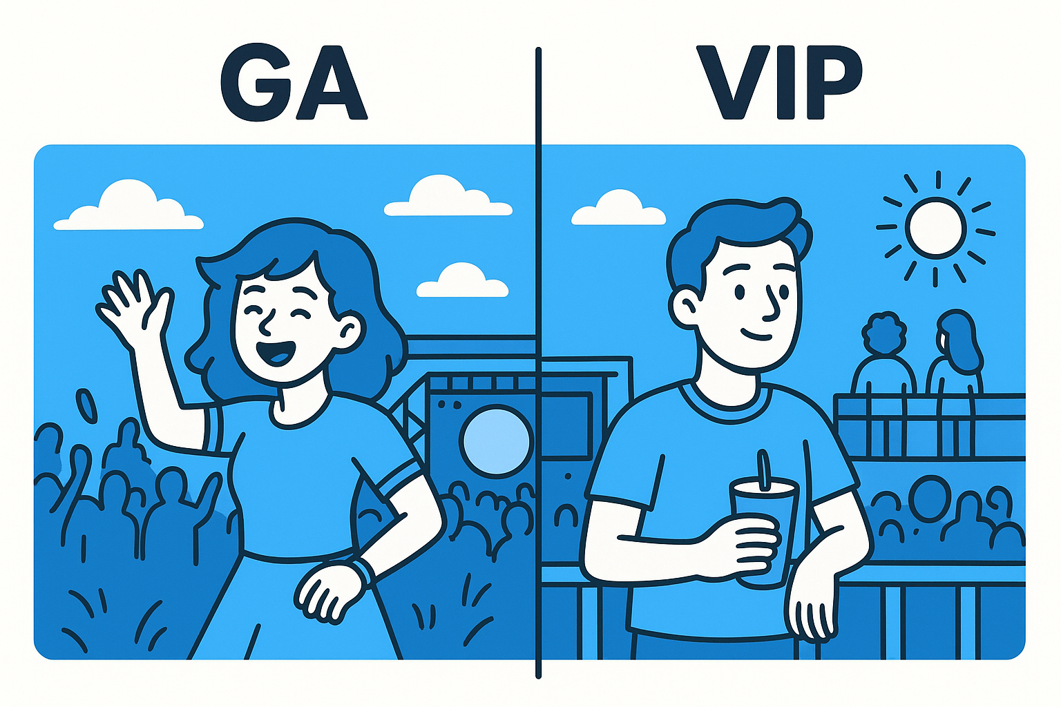 GA versus VIP experience