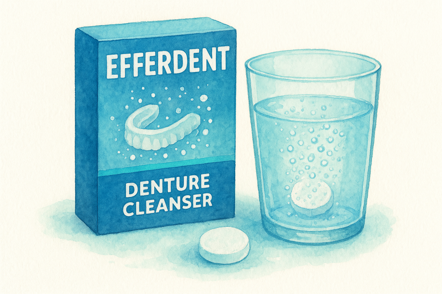 3. Efferdent denture cleanser