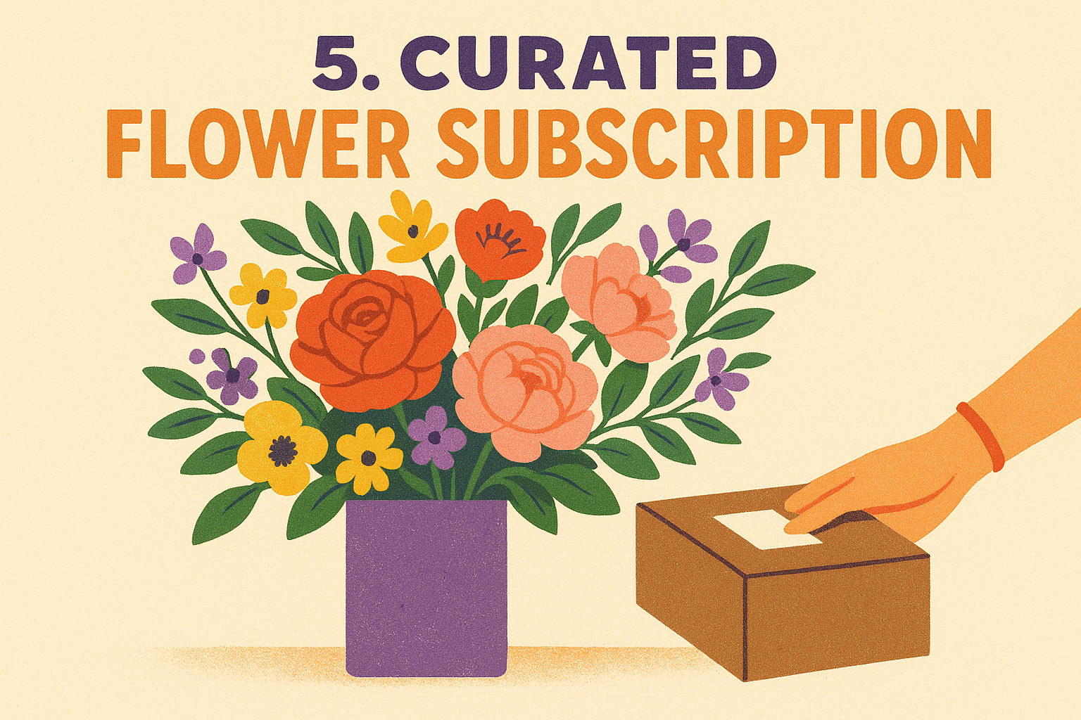 5. Curated flower subscription