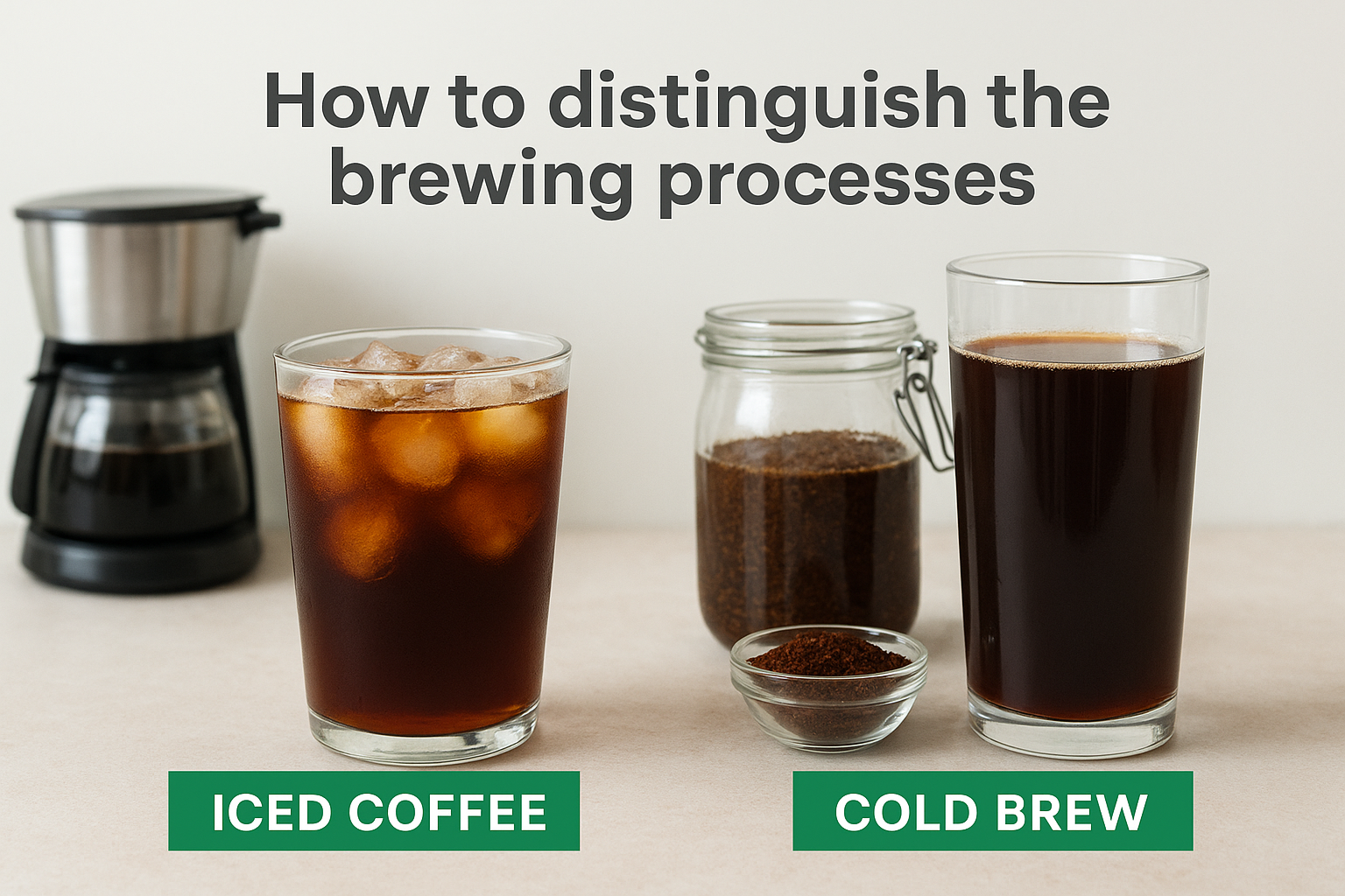 How to distinguish the brewing processes