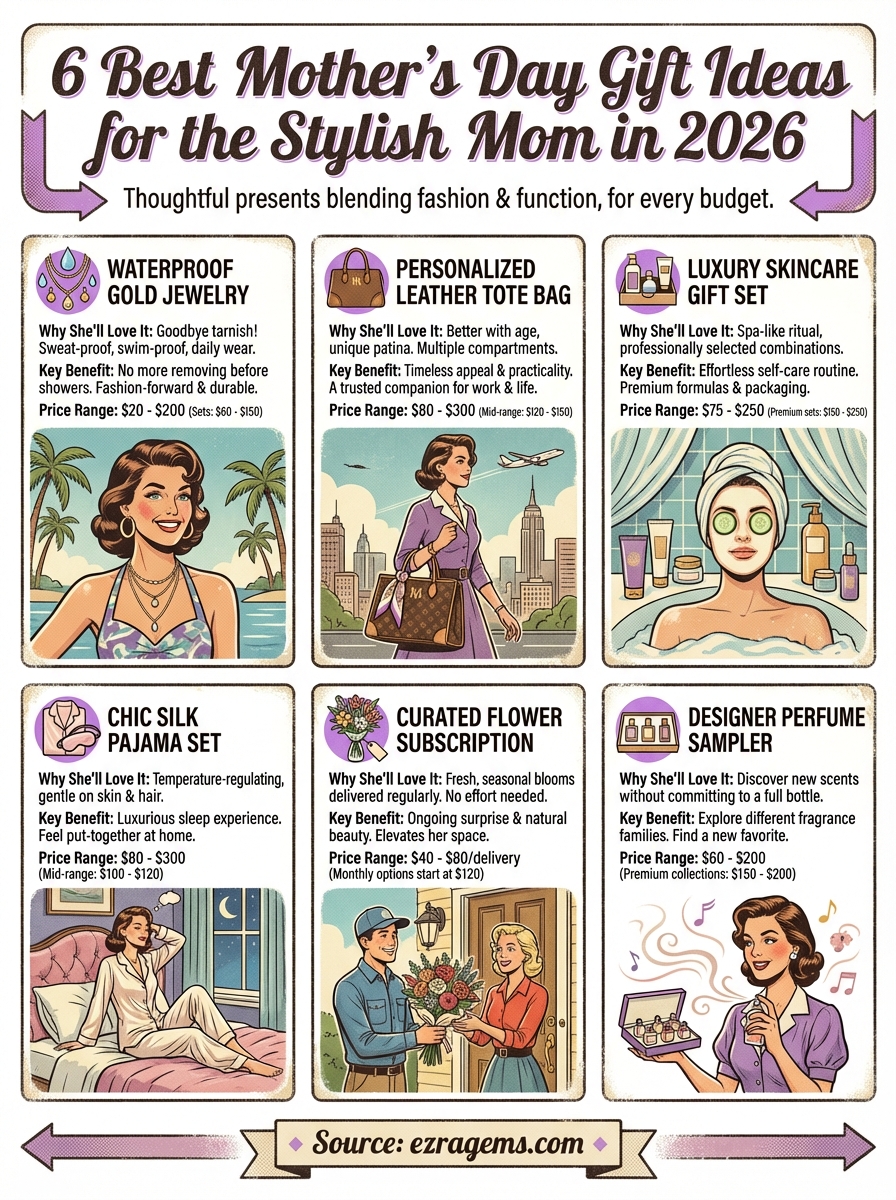 mothers day gift infographic