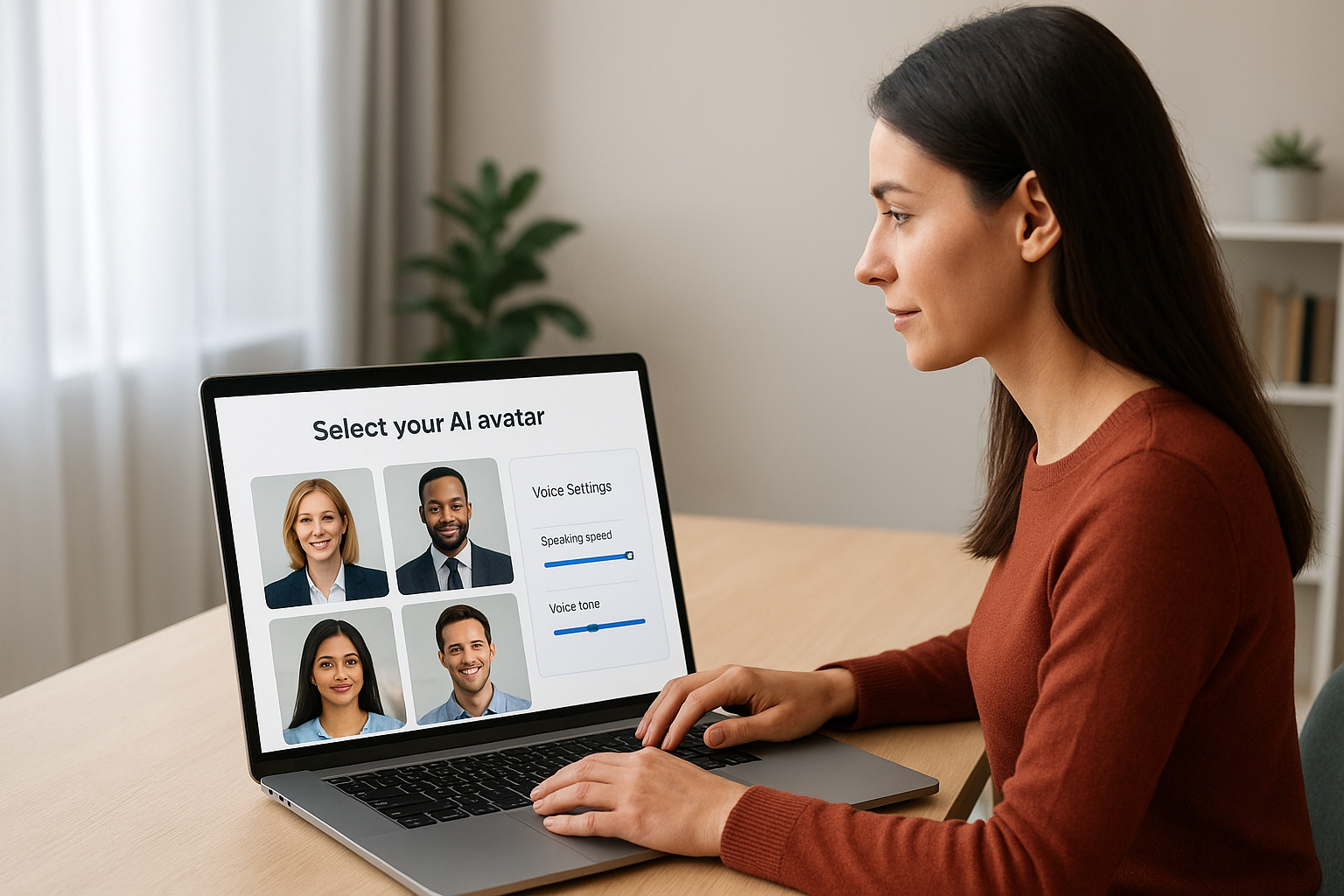Selecting your AI avatar