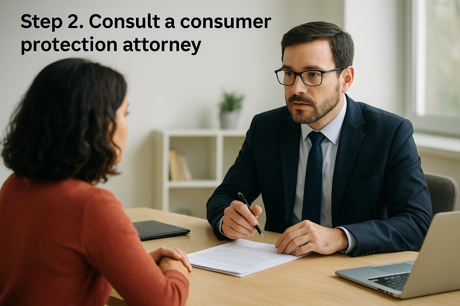 Step 2. Consult a consumer protection attorney