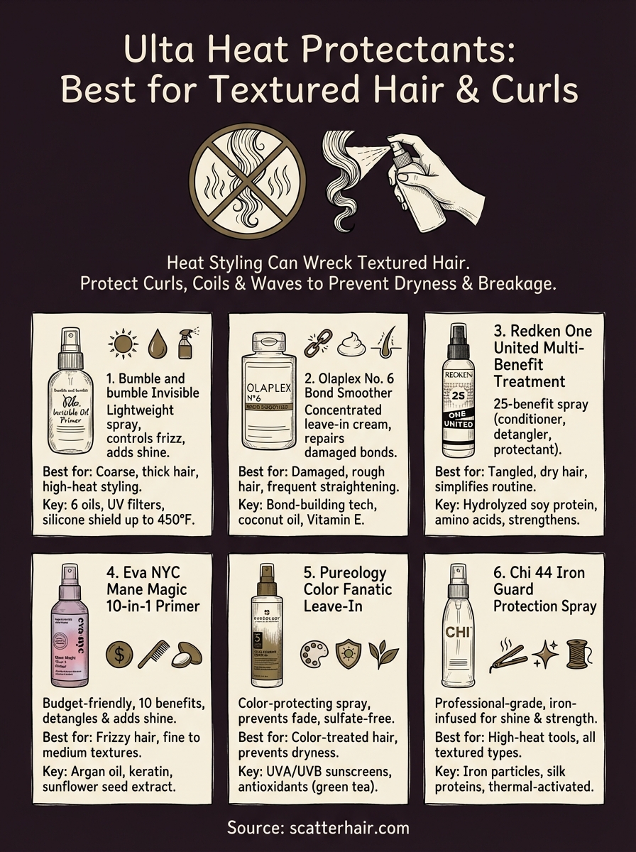 ulta heat protectant infographic