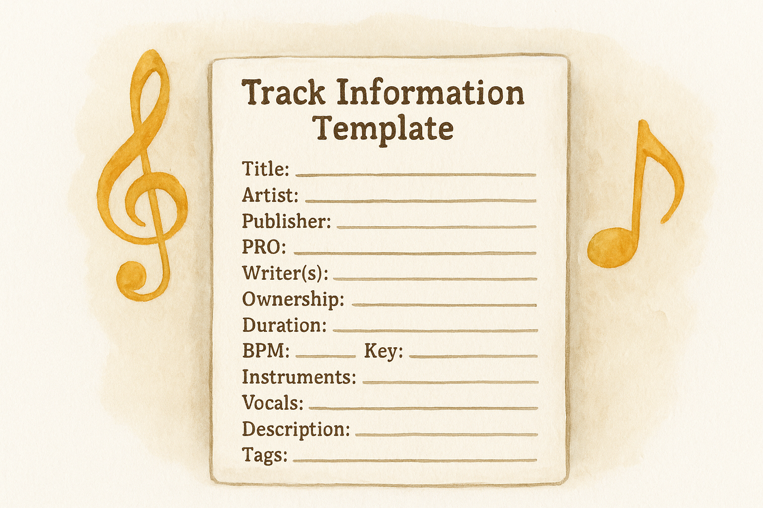 Essential metadata fields