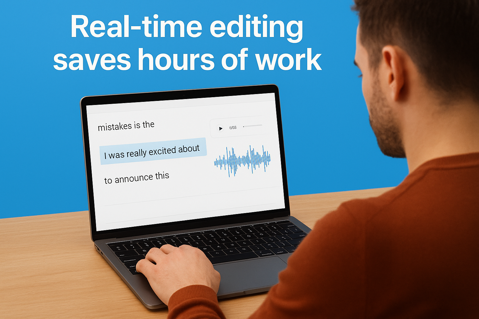 Real-time editing saves hours of work