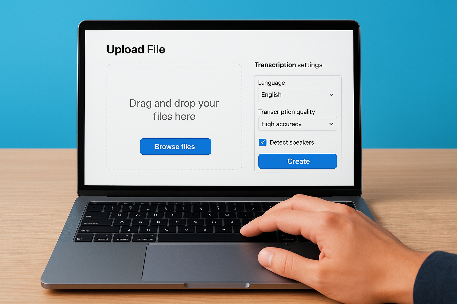 Select your file and choose settings