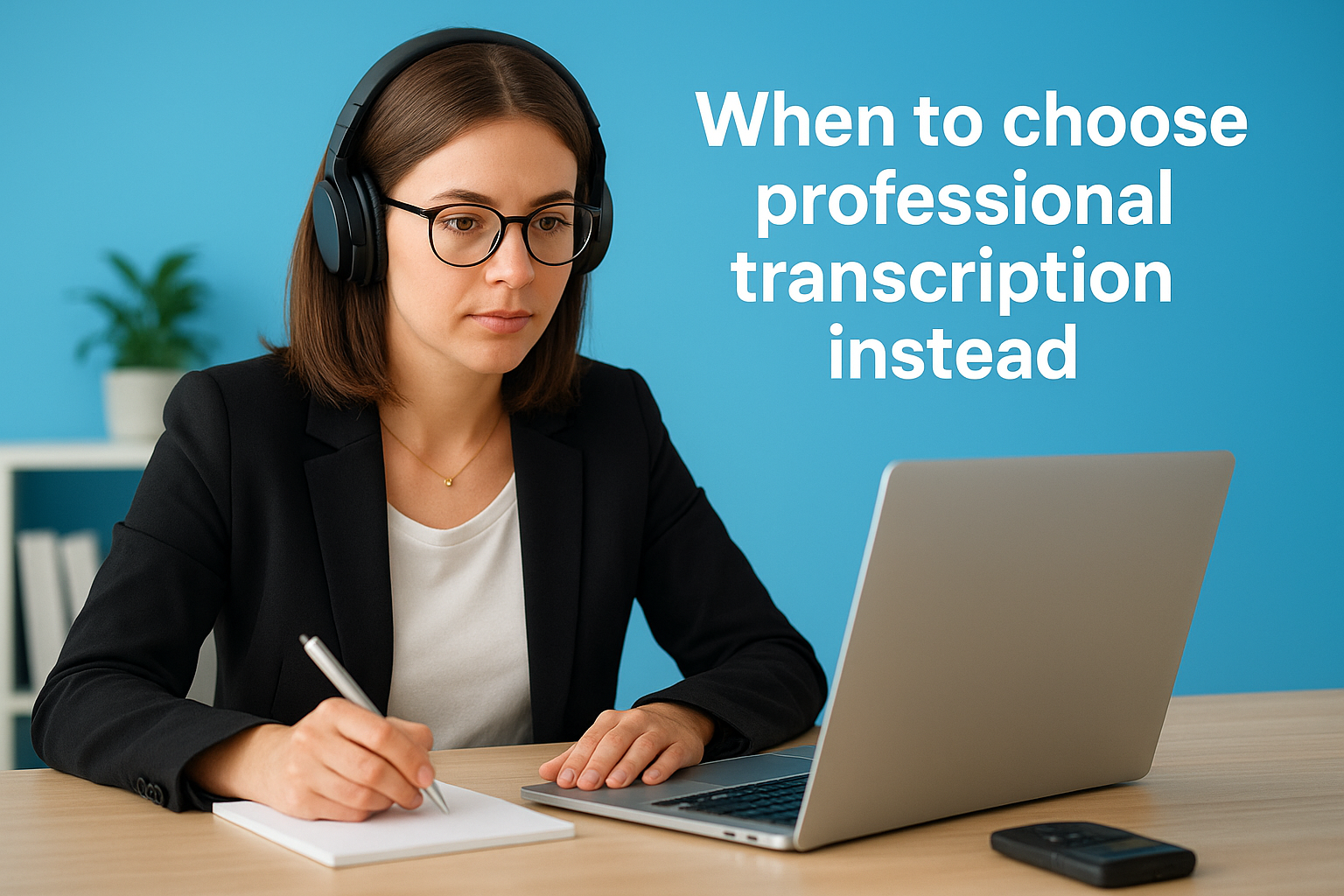 When to choose professional transcription instead