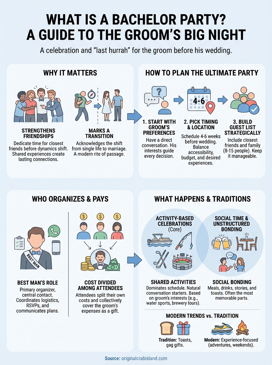 what is a bachelor party infographic