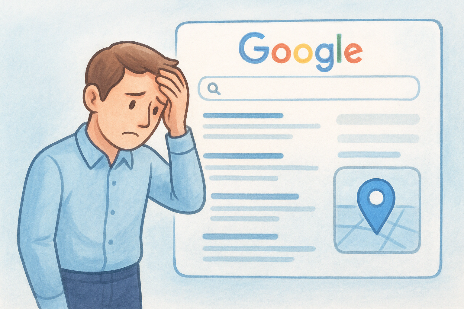 Lost visibility in local search results