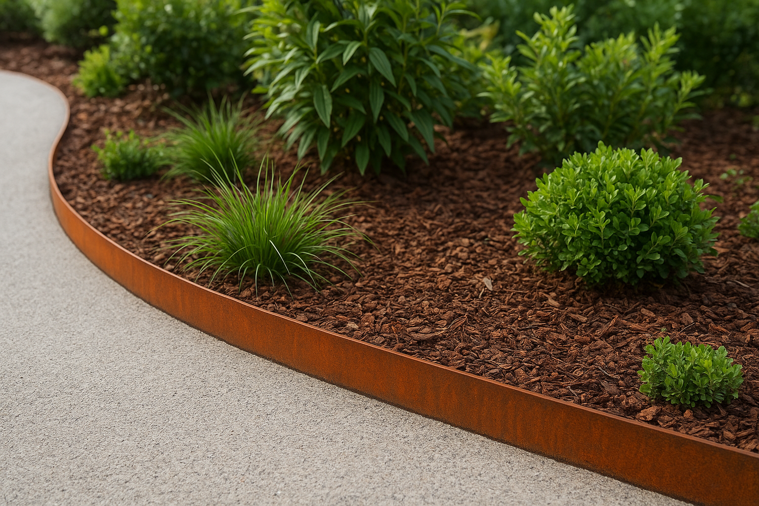 Corten steel strips