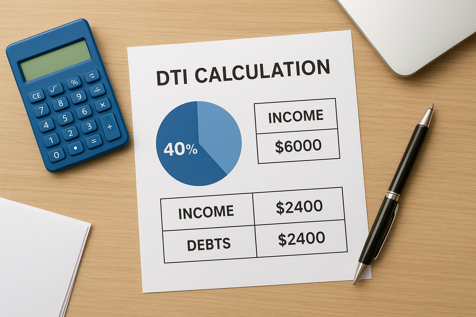 The DTI calculation process