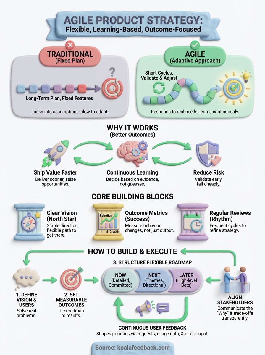 agile product strategy infographic