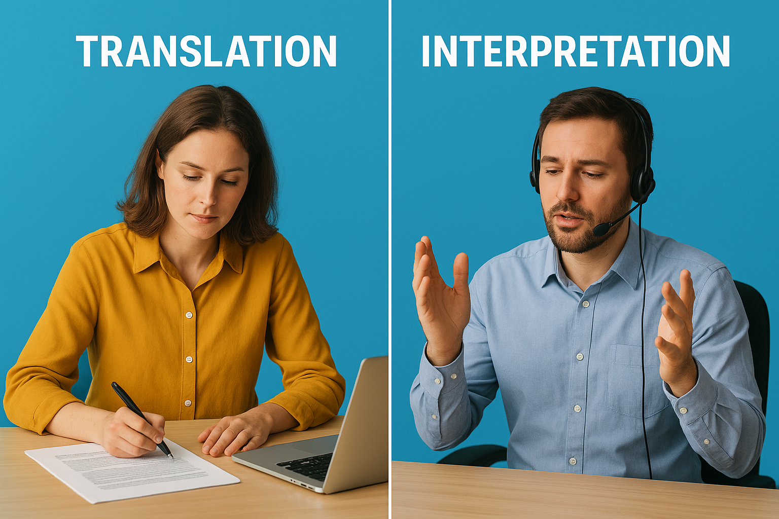 How to distinguish translation from interpretation