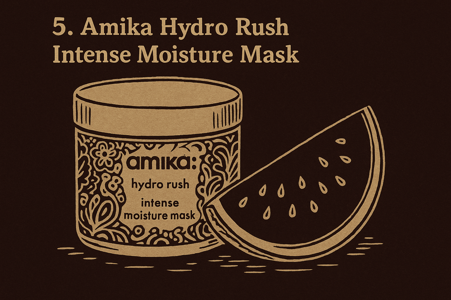 5. Amika Hydro Rush Intense Moisture Mask
