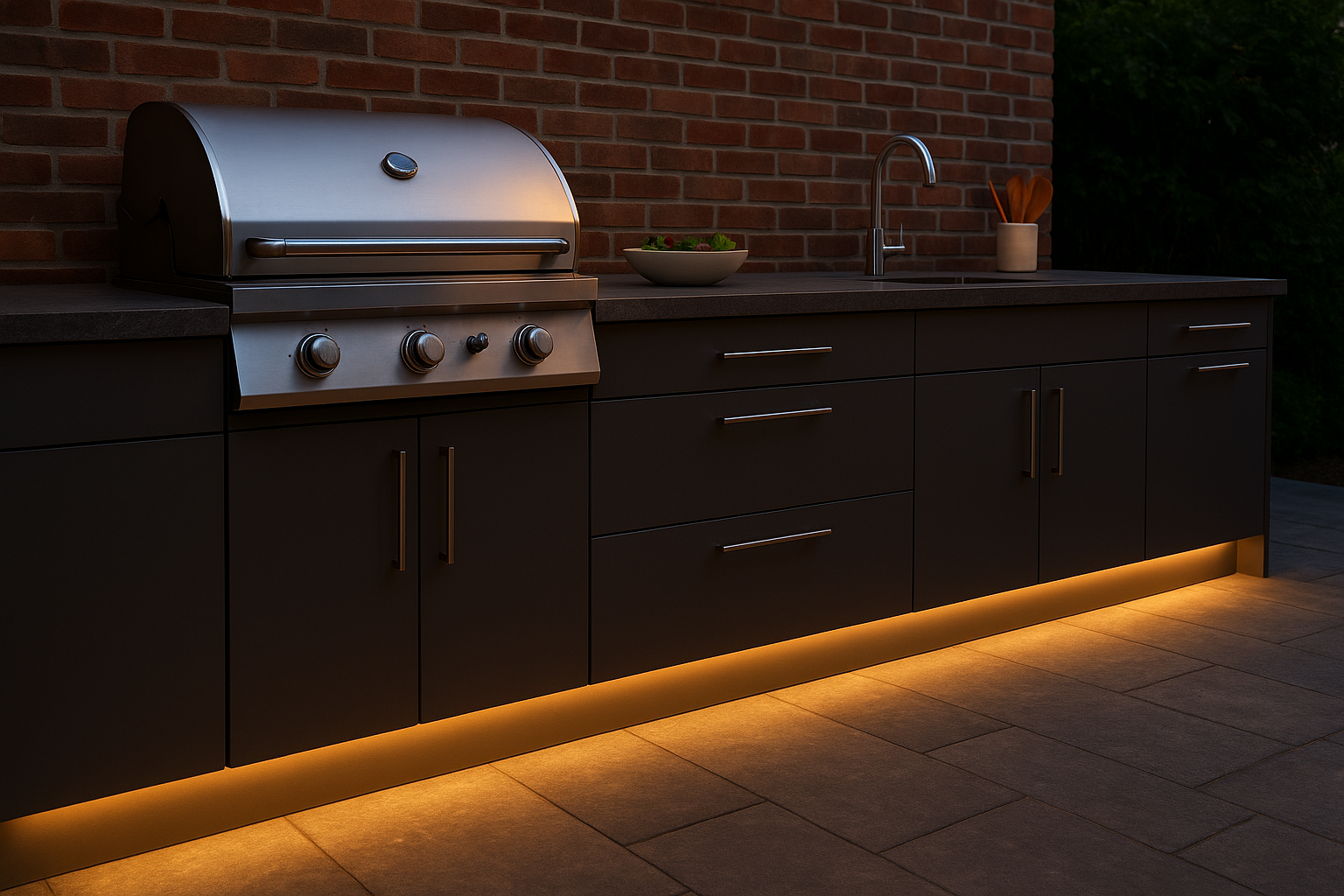 3. Under-counter LED strips