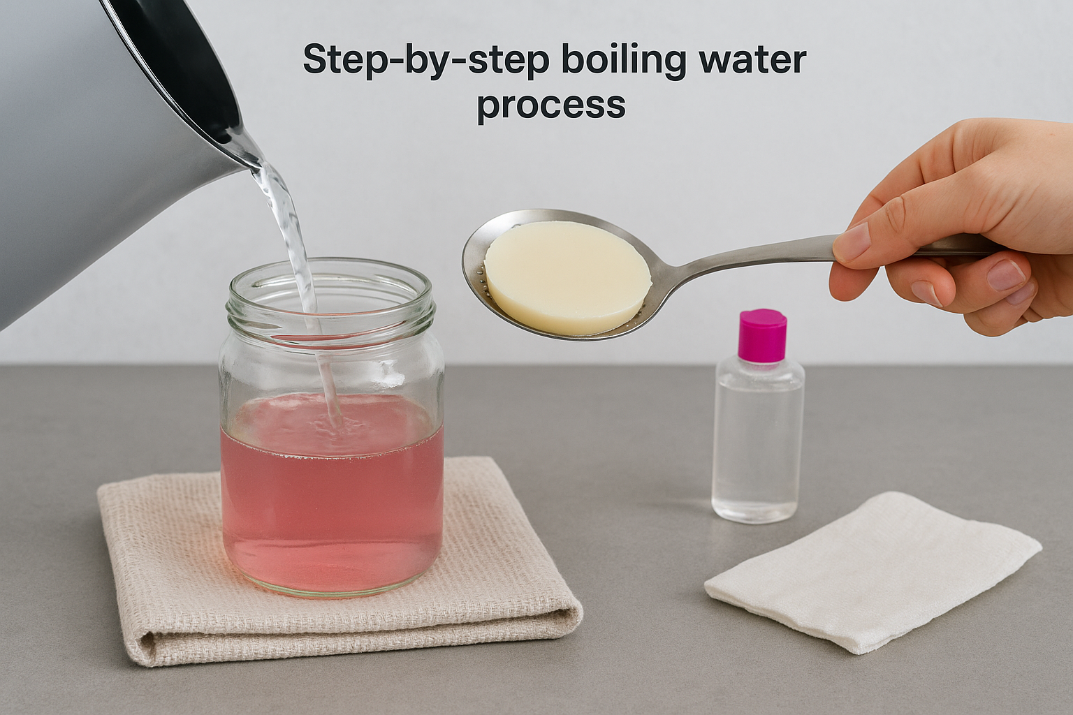 Step-by-step boiling water process