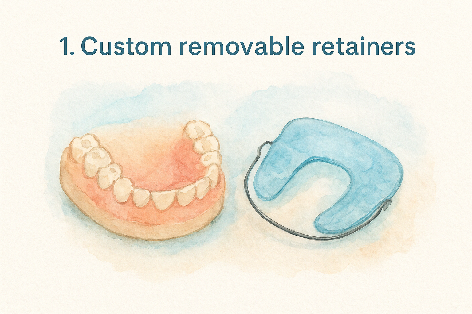 1. Custom removable retainers