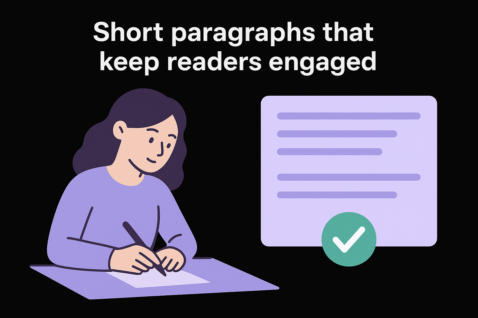 Short paragraphs that keep readers engaged