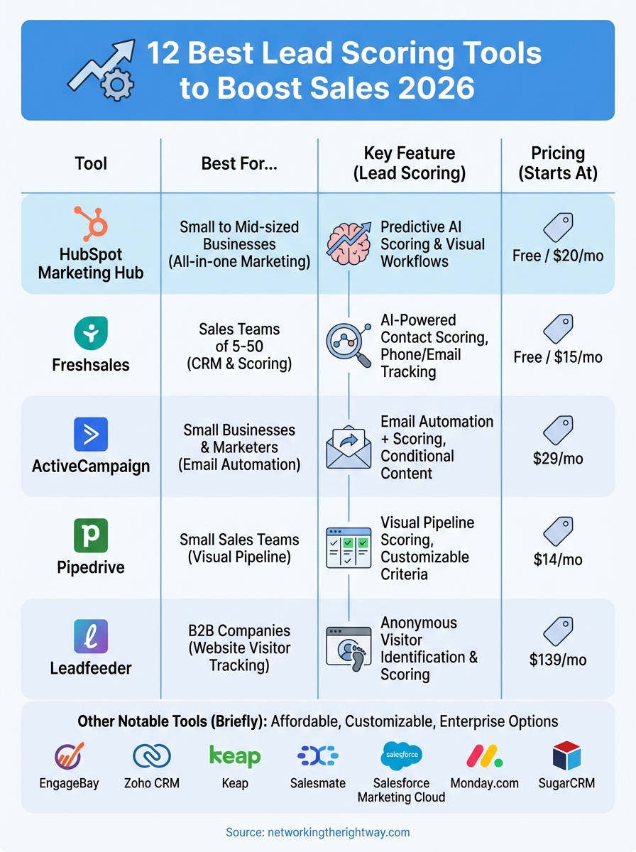 lead scoring software infographic