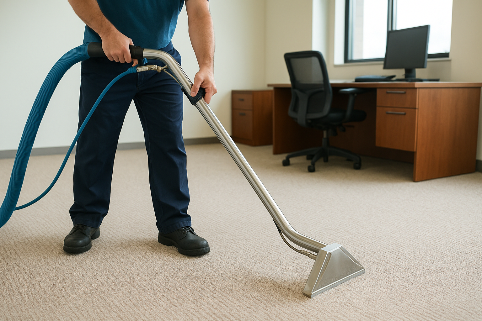 Carpet extraction and shampooing
