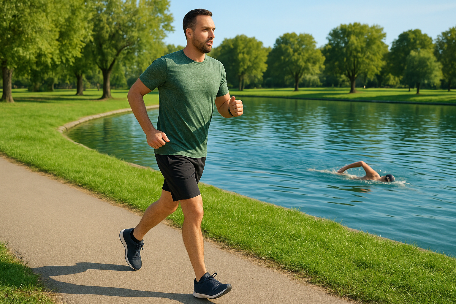 Walking and easy swimming for full-body recovery