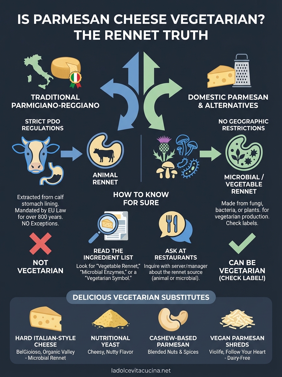 is parmesan cheese vegetarian infographic