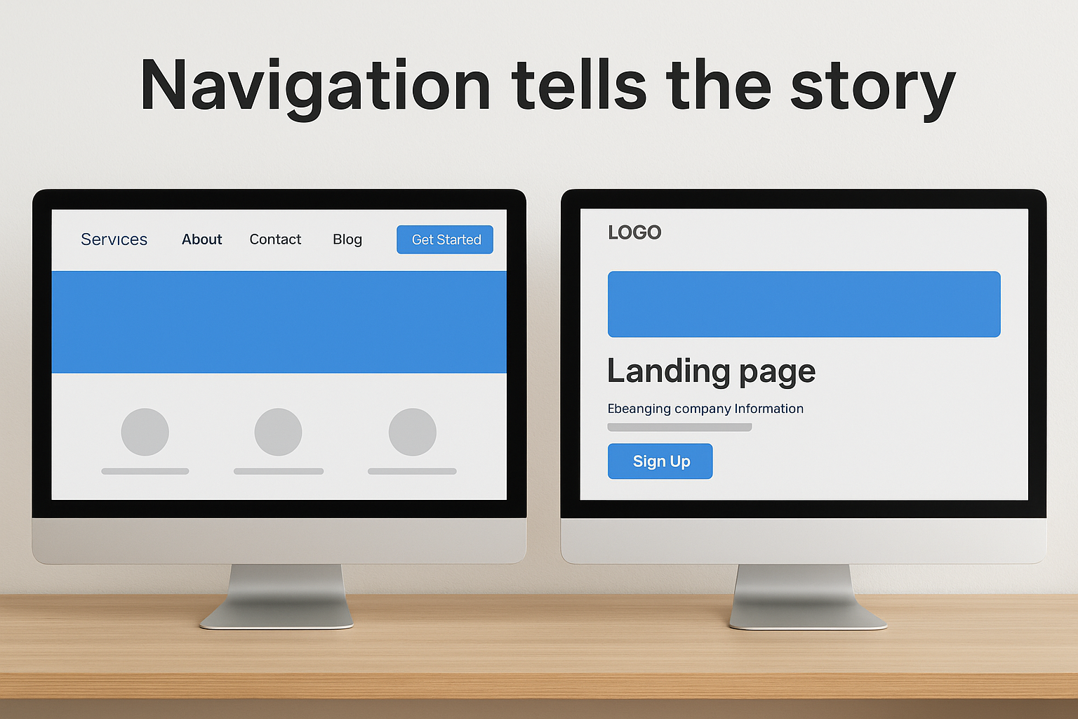 Navigation tells the story