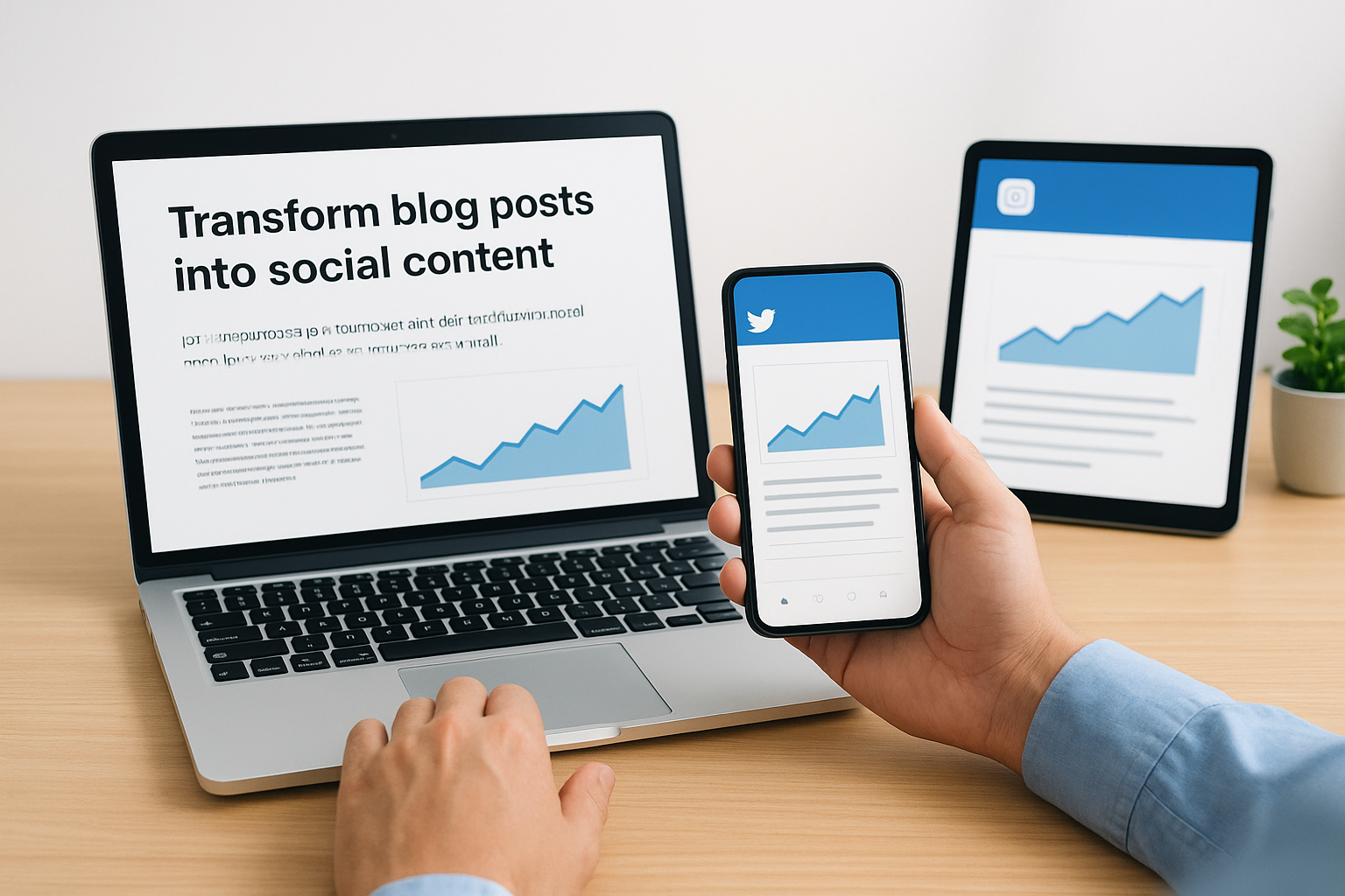 Transform blog posts into social content